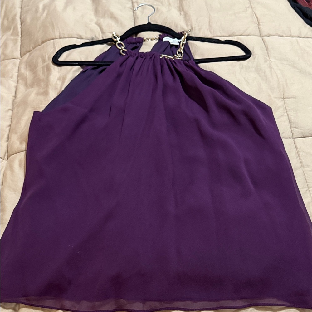 Diane Von Furstenberg Deep Purple Blouse